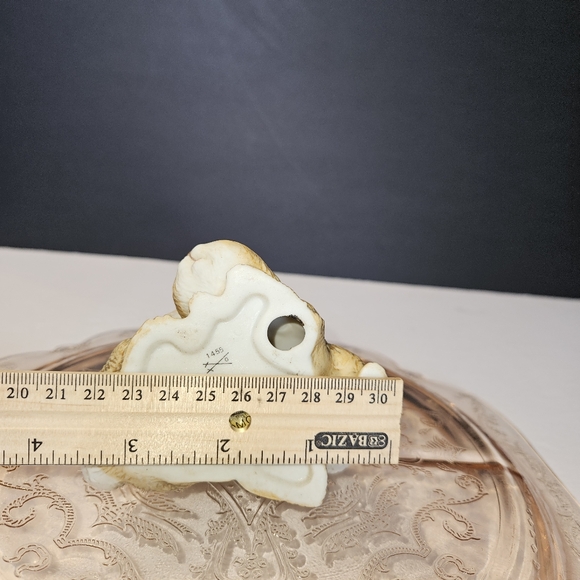 Vintage Homco Bunnies Rabbits Light Brown Porcelain Figurine Retired #1455 - Picture 6 of 7